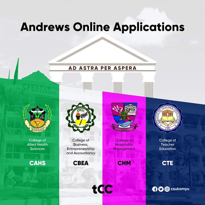 csukomyu's tweet photo. #KOMYUnity | For those who intend to enroll in CSU Andrews, you may want to directly visit and/or contact the following official pages of the colleges: https://t.co/jxZ179JnaV