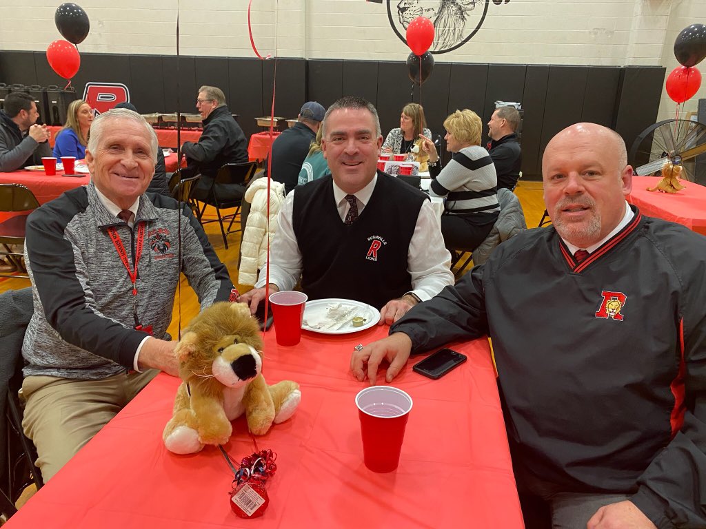 rhadley67's tweet photo. Thank you Mr. Steve Bryant (far left) for stepping in as RCHS Interim Assistant Principal!  I have learned a lot from you!  In my opinion you are one of the best high school principals in Indiana! @INPrincipals @INPLI1 @DrMcCormickIN https://t.co/Jiio6kxxzv