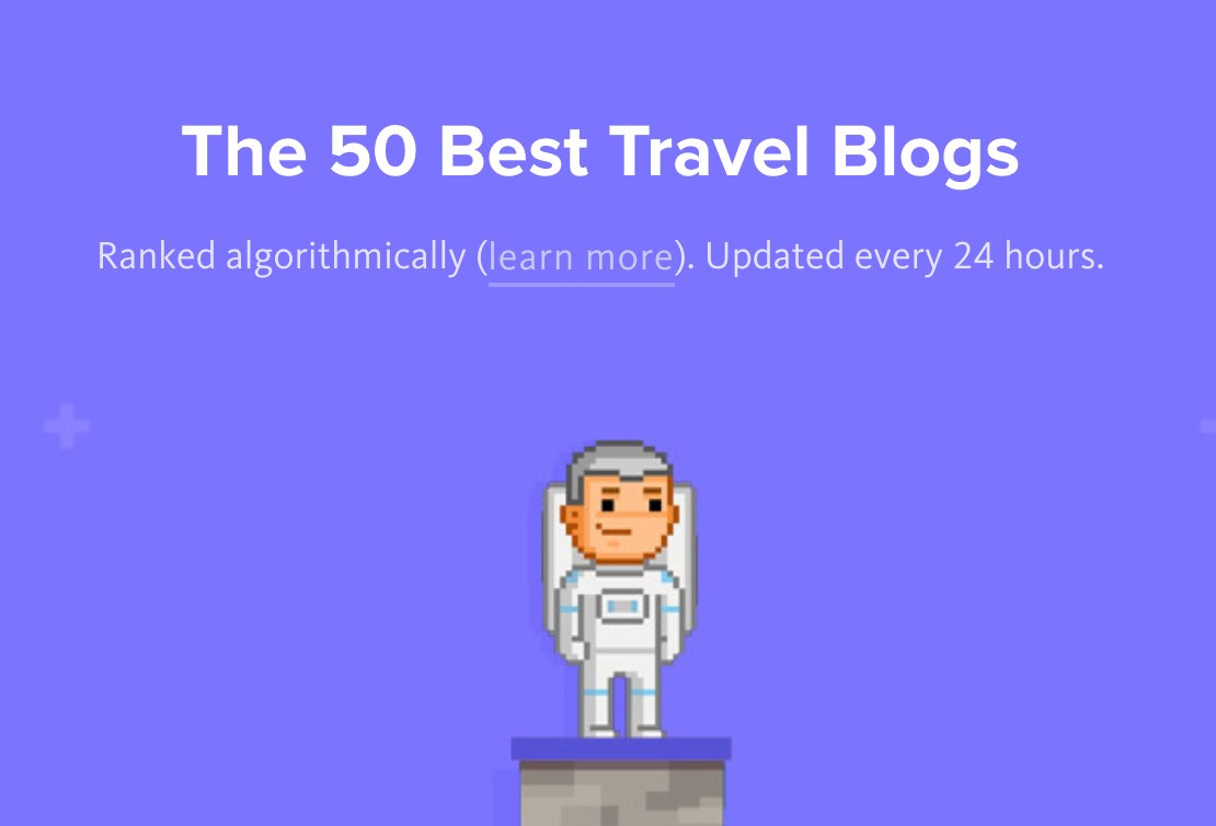 Honored to be featured among The 50 Best Travel Blogs (detailed.com/travel-blogs/) by Detailed.com. Arigatou, <a href="/ViperChill/">Glen Allsopp 👾</a>!