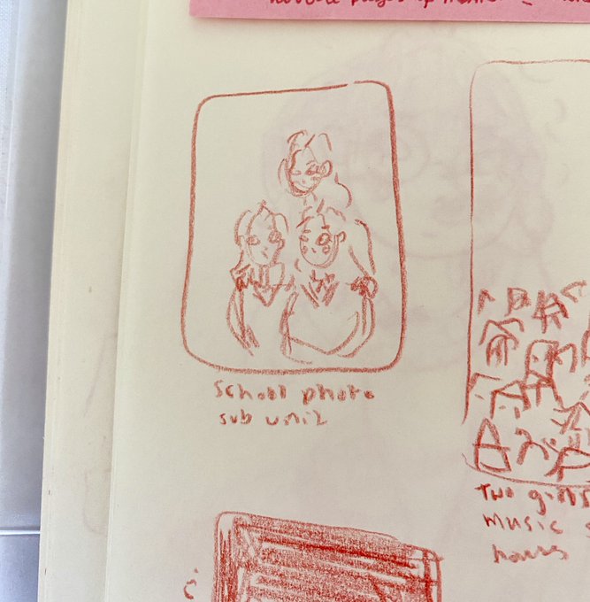 sketch vs final product? 
these were my thumbnail sketches for my past main drawings i've posted 