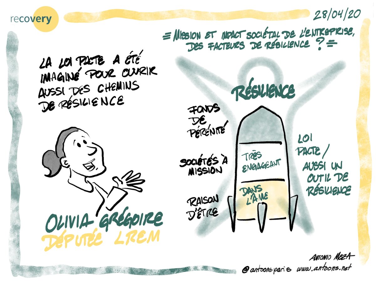 🎨 (Re)découvrez les illustrations de <a href="/antoonsparis/">Antonio Meza</a> réalisées à l’occasion du débat n°4 intitulé « Consolider l’engagement sociétal des entreprises, facteurs de résilience ? »
🎬 Replay du débat 👉 buff.ly/3dkht0d