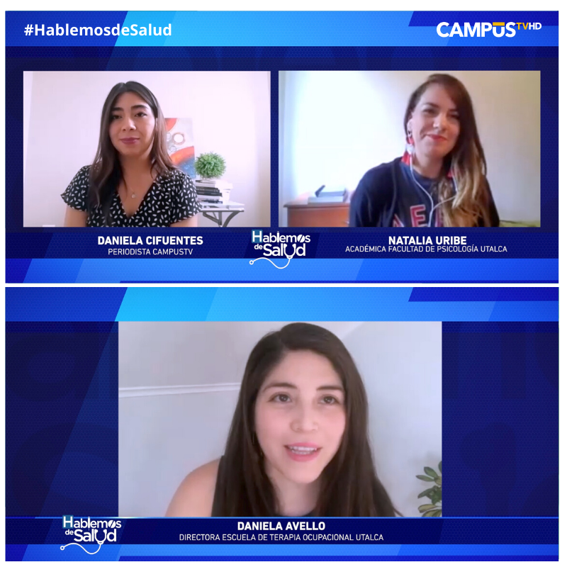 CampusTVHD's tweet photo. Hoy a las 16 hrs en  #HablemosdeSalud conversaremos sobre los efectos de la cuarentena en niños junto a Natalia Uribe, Psicología @UTalca y equilibrio ocupacional con Daniela Avello, dir. Terapia Ocupacional UTalca @CsSaludUTalca 

En #CAMPUSTV  25.1 o https://t.co/FvapGrBpuv https://t.co/kBkexnHk8K