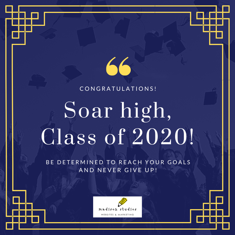 madisonstudios's tweet image. Everyone at Madison Studios would like to congratulate the Class of 2020!

#classof2020 #graduation #congrats