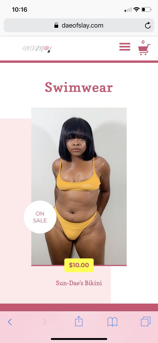 ATTENTION‼️Sun-Dae’s Bikini is On Sale. We have to make room for new inventory🤫 so get it while you can LINK IN BIO 
#swimwear #bikini #sale #yellowswimsuit 
#smallbusiness #melanin #blackowned #support