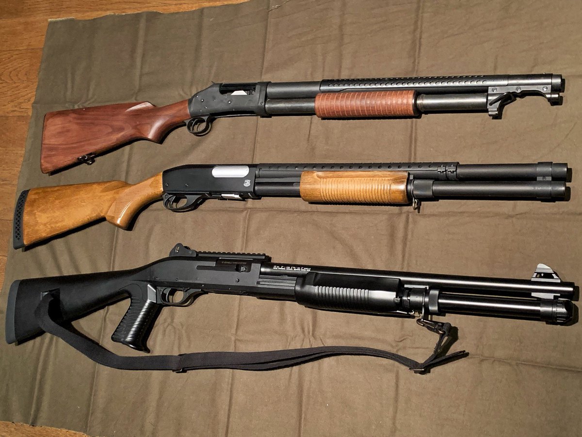 ウィンチェスターM1897（タナカ） レミントンM870（S&T） ベネリM3 
