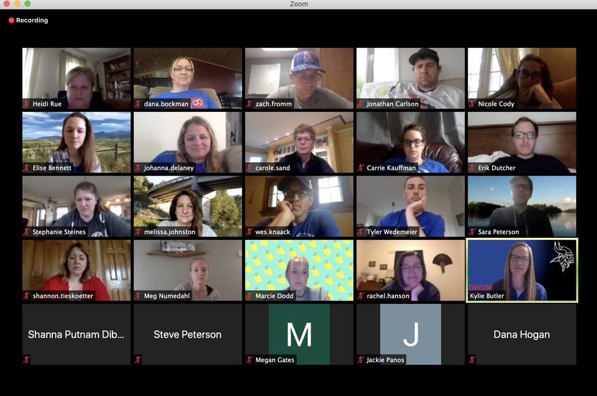 DecorahTLC's tweet photo. Last District PLC Team meeting of the year! Thanks to Kylie Butler for her leadership and to all of the team leads for their work this past year and continuing work to prepare us to return to learn in the fall. https://t.co/1ZLa2vfuqQ