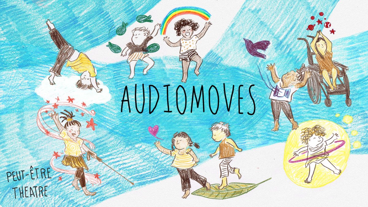 Peutetretheatre's tweet photo. Our new podcast for little ones launches today! Audiomoves is designed to get children moving and dancing, so take a break from your screen and join us as we bounce, jump and float in Episode 1 - available for free now on Spotify, iTunes &amp; major providers. https://t.co/VyDGCRWYYp https://t.co/JwY3wsJxeO