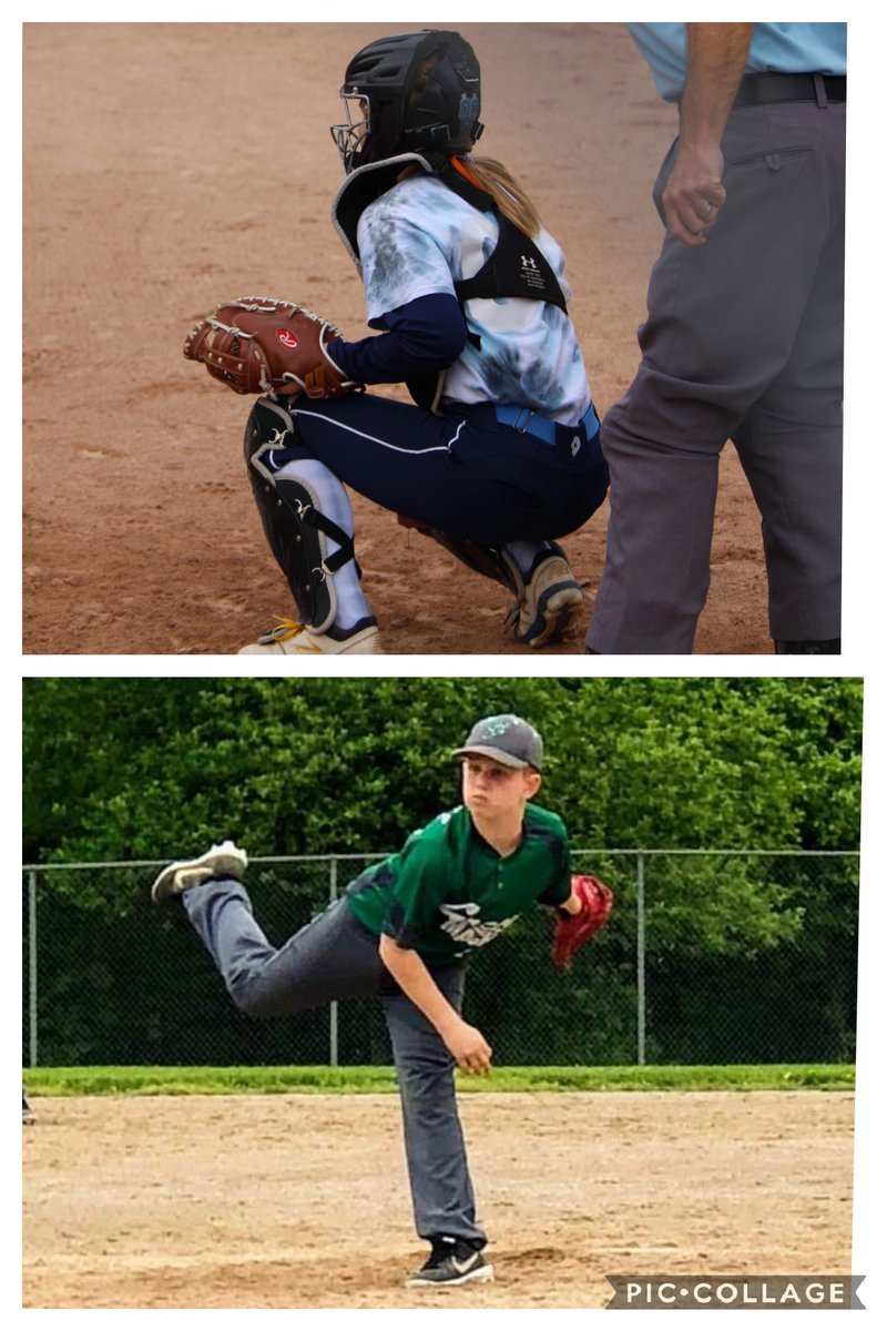 kcosgrove20's tweet photo. Miss seeing this two in action!!  #ThatSoftballLife #ThatBaseballLife #KidAthletes #IMissSports https://t.co/XGFEDyYp4N