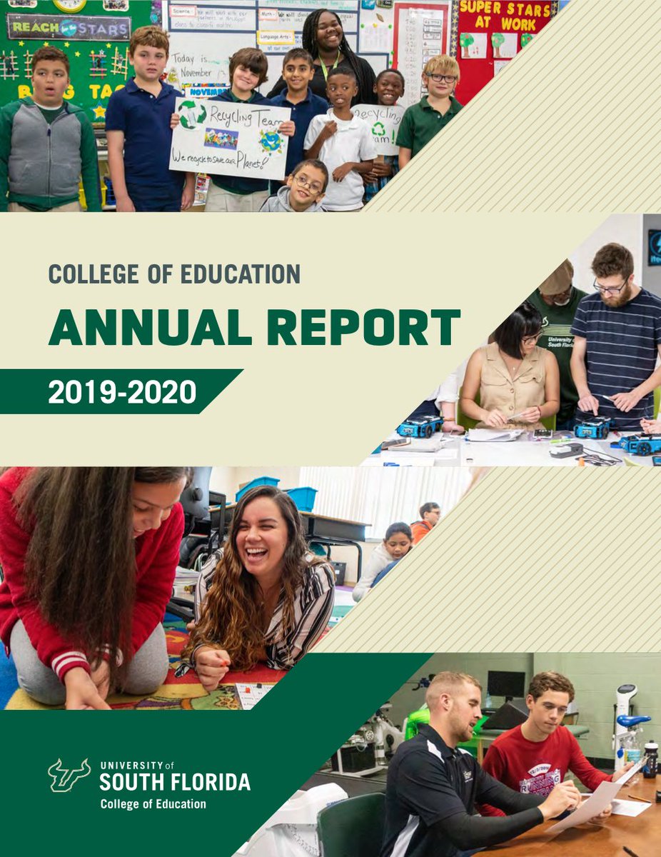 For this week's #FridayFeature, we're sharing the College of Education's 2019-20 Annual Report!  The annual report includes highlights and accomplishments from throughout the 2019-20 academic year. 

Read the full report at: bit.ly/2LGWxVp