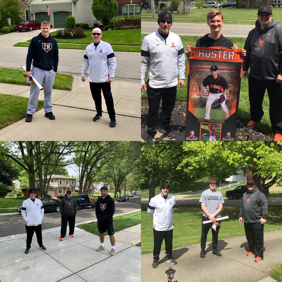 AHSRaptorsBase's tweet photo. Last Week we got a chance to present Our Seniors with their Senior Banners! Bittersweet but great to see them all!!! Thank you @brcamden for all your help organizing!!! #fAmily #LoveOurSeniors #RollSkins https://t.co/rs4199Y7Rp