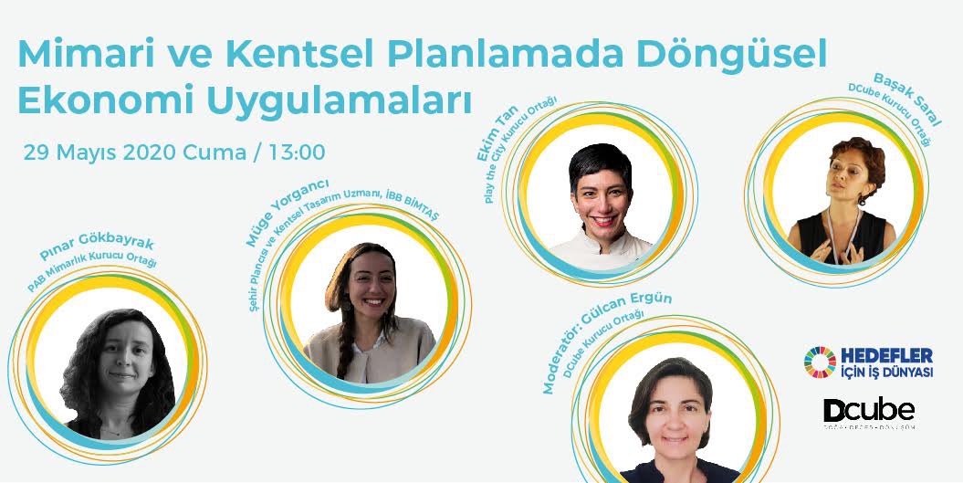 Mimari ve kentsel planlamada döngüsel ekonomi uygulamaları ile Avrupa Birliği Döngüsel Ekonomi Eylem Planı’nın Mimari ve Kentsel Planlamaya Etkisini konuşacağımız çevrimiçi buluşmamıza davetlisiniz! 
29 Mayıs Cuma günü saat 13:00.
Kayıt: bit.ly/2TqLHHi
 <a href="/mugini/">muge</a>