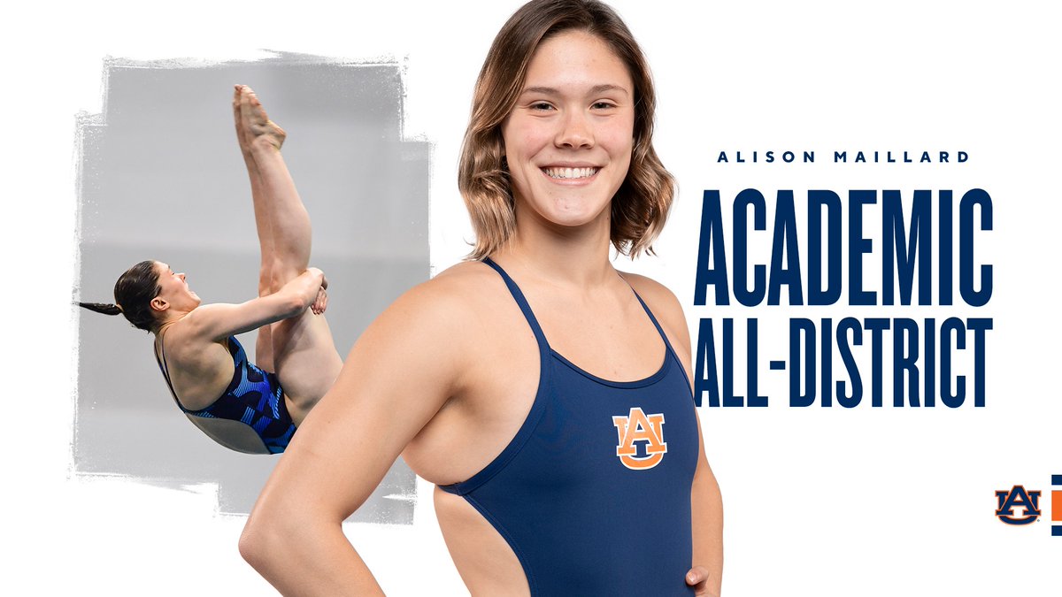 AuburnSwimDive's tweet photo. 𝙎𝙏𝙐𝘿𝙀𝙉𝙏-Athlete 

Congrats to senior @alsnmail1 on being named to the @CoSIDAnews Academic All-District Team! 👏
 
📰 https://t.co/gc5kT2LkgI

#WarEagle https://t.co/tBt0JRLNRy