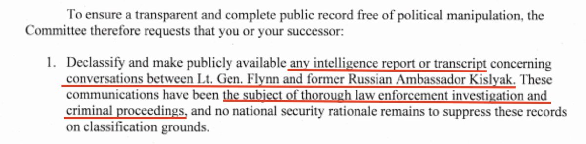 1. Schiff says that they can DECLAS not just the transcripts between Flynn and the Russian ambassador, but the *intelligence reports* about the national security risks - because what the hell - it's already a CRIMINAL MATTER and no longer just classified intel.