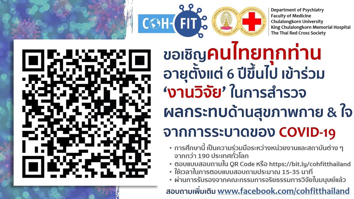 เข นเด กข นภ เขา A Twitter เพ อนจ ตแพทย ของหมอฝากมาค ะ ช วยก นไปทำแบบสำรวจ งานว จ ยเร อง ผลกระทบทางร างกายและจ ตใจจากโคว ด 19 ในประชาชนไทย ต องการกล มต วอย างจำนวนมากท เด ยว ใช เวลาหน อยแต ม ประโยชน ก บท กๆคน ไปตอบได ท ล งค T Co