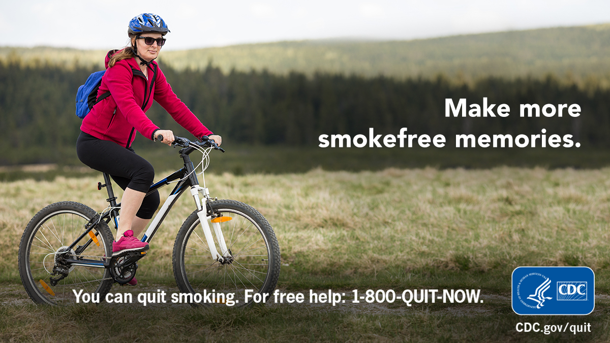 CDCTobaccoFree's tweet photo. Quitting smoking means more time with loved ones. Build your quit plan and get started on your smokefree journey. https://t.co/q4okhltIqR