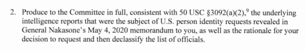 2. Schiff tells Grenell/whoever: don't hold back *any* intel reports on Flynn from our committee (how many were held back?) and explain why you needed to expose U.S. national security outside of the current, obvious, shitty political reasons. 