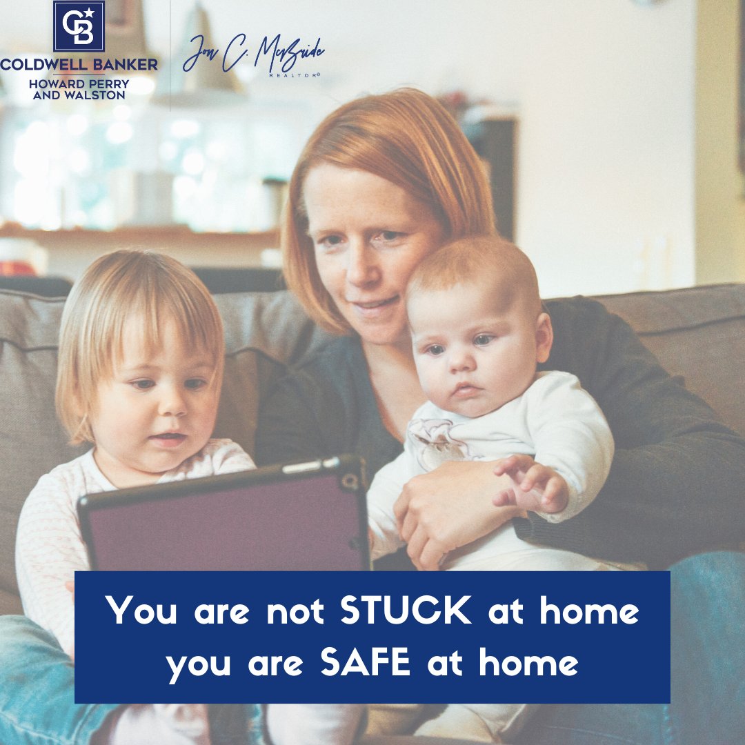 Don't feel stuck, feel safe!
What is your favorite part of being home right now?
.
.
#raleigh #home #joncmcbride #safeathome #realtor #healthyagent #safe #realtors #realestateagent #homesales #homeforsale #mortgage #realestatemarketing #househunting #homesearch #coldwellbankerhpw