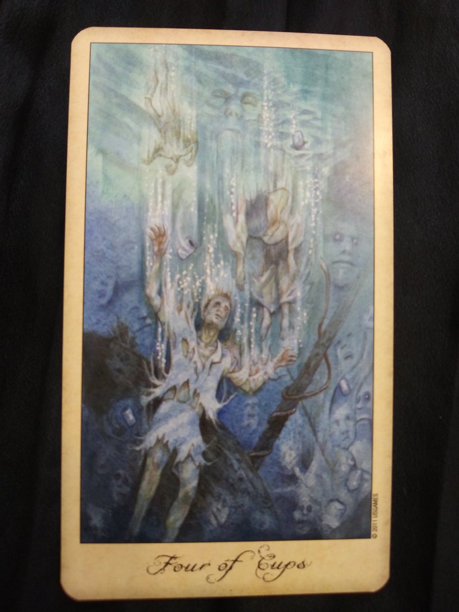 When we forget nothing is perfect, we miss the opportunities and moments right in front of us. 4 of Cups reminds us to open ourselves again and reflect on what we have. (See more on my facebook.) #tarot #tarotreading #dailytarot #psychic #medium #clairvoyance #tarotreading