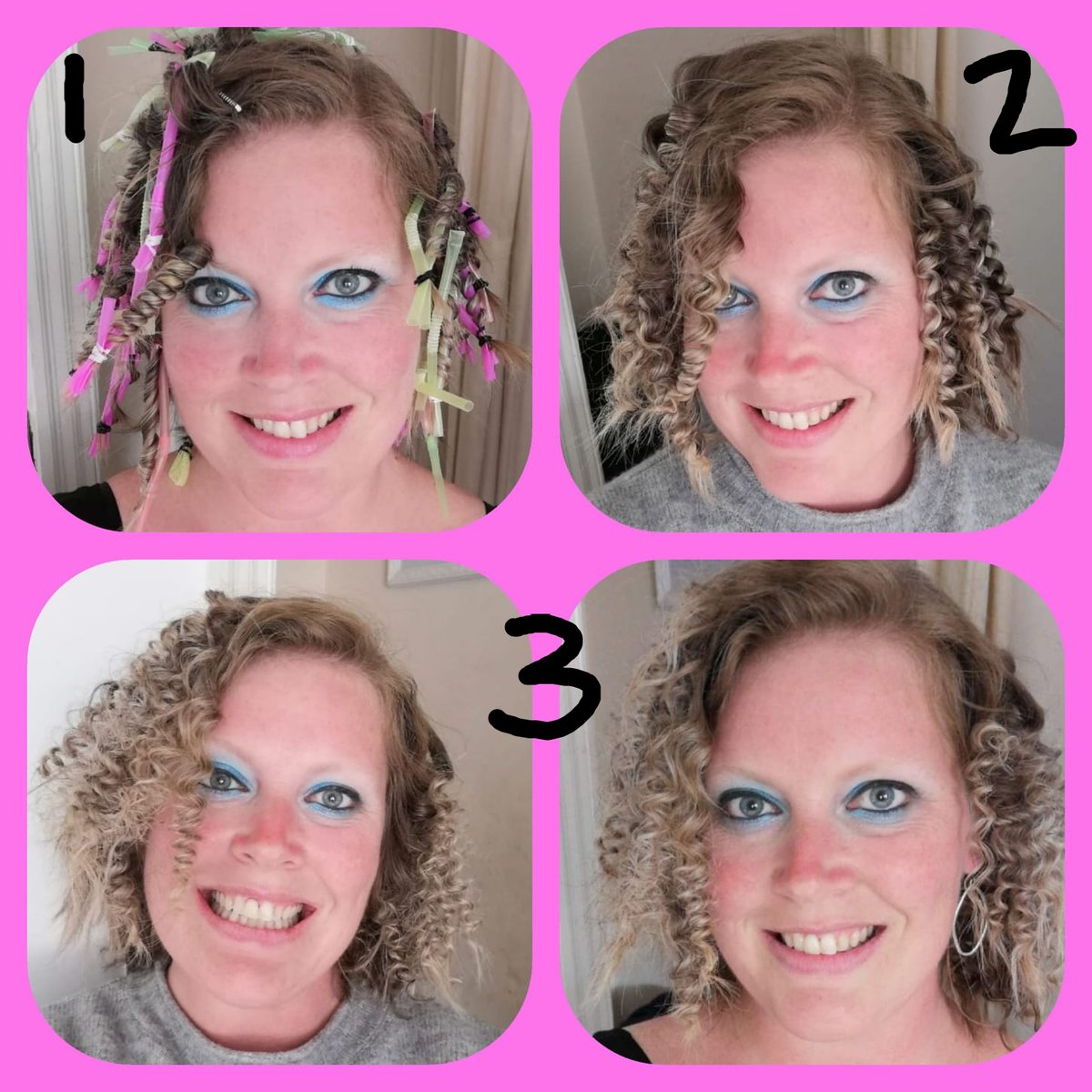 Straw curls... I'm really happy with 😁 Bouncing around the house with a load of confidence &amp; my boys love it! #F'itFriday