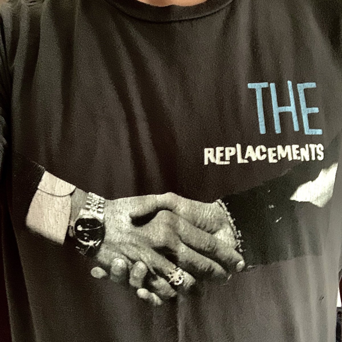 Band shirt day 30/self-isolation day 75: My first shirt from  @TheReplacements (and 3rd in this thread). When I lived outside of MN, this shirt lead to talks about what a skyway really was. Song of the day: Skyway  https://open.spotify.com/track/34HOJj4tVgrCXOEp6oZtQJ?si=l_KnfqCeSMOF2Y96RxM2rw