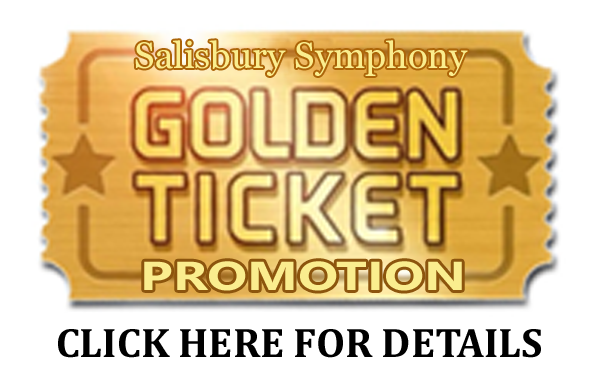 SalisburySymph's tweet image. Check out our special offer... the "Golden Ticket" which gives you admittance to five concerts of your choice from this coming season AND the next!  More details at salisburysymphony.org .