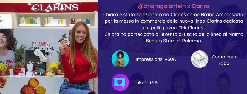 Influs_it's tweet photo. Chiara Galante per @clarinsusa 

#InfluencerMarketing #brandambassador #Instagram #collaboration https://t.co/YDTaspuP9R