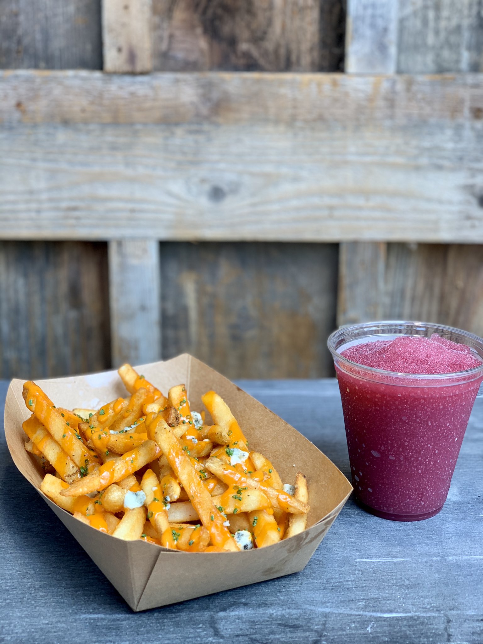 Buffalo Fries and Freaujolais