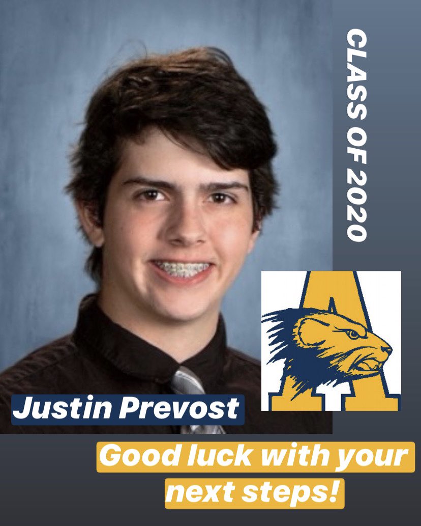 ahs_college's tweet photo. Justin Prevost, good luck with your next steps! #idecided #decisionday https://t.co/Yz1FEHyeHT