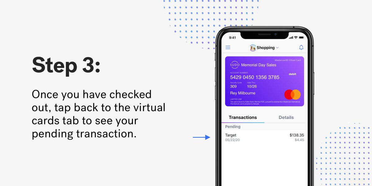 MySudoApp's tweet photo. Gearing up for the Memorial Day weekend deals? Create a Sudo for all 
your online shopping needs! 
Worried about entering your personal credit card information at checkout? 
Virtual cards can also help you shop more safely, securely, and privately online. https://t.co/oUzQuMy8QA