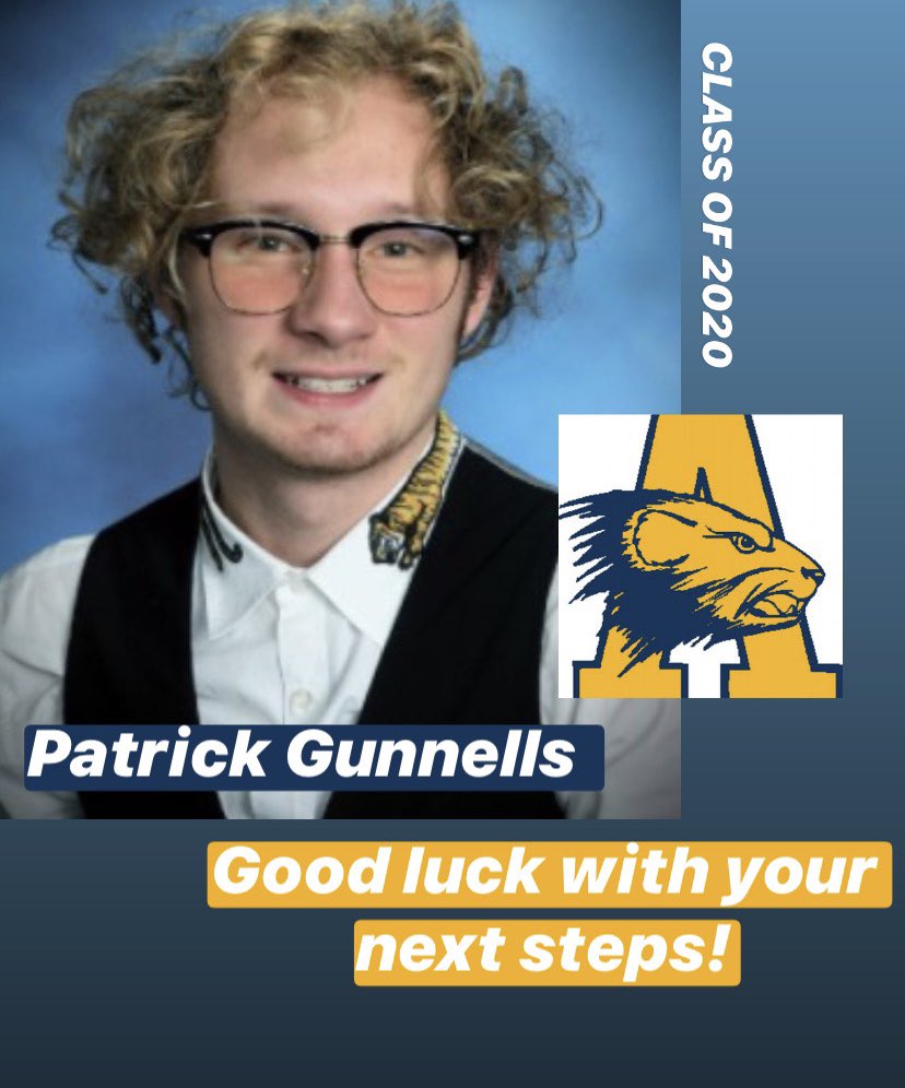 ahs_college's tweet photo. Patrick Gunnells, good luck with your next steps! #idecided #decisionday https://t.co/xKfSzTDoTK