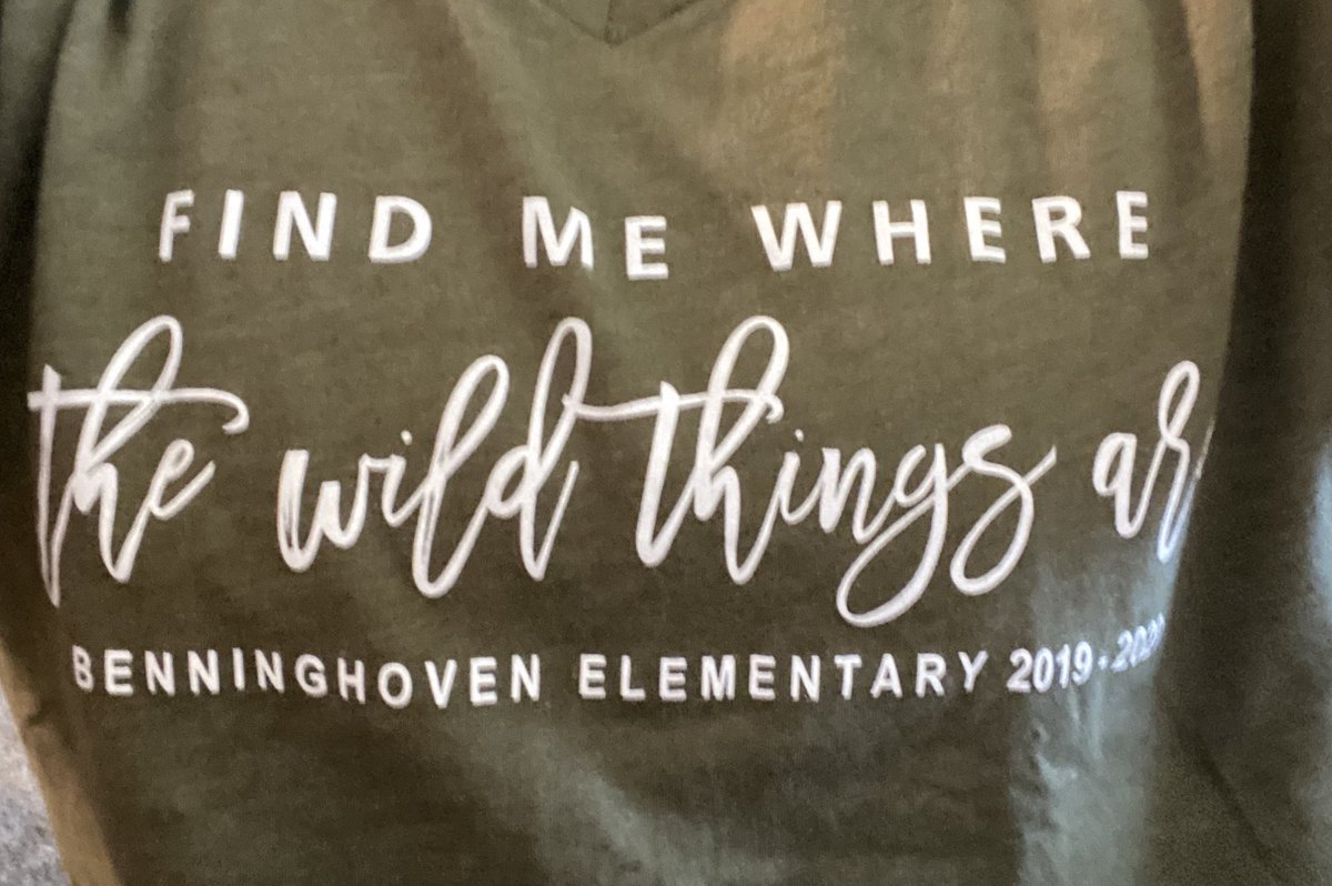 Started the year wearing this shirt and ending the year in this shirt. To say it’s been a “wild” year would be an understatement! I think I speak for all of <a href="/BHKnights512/">Rhein Benninghoven Elementary</a> when I say we would have done anything to be with our “wild things” this past quarter. #BHVirtualSpiritDay 💛