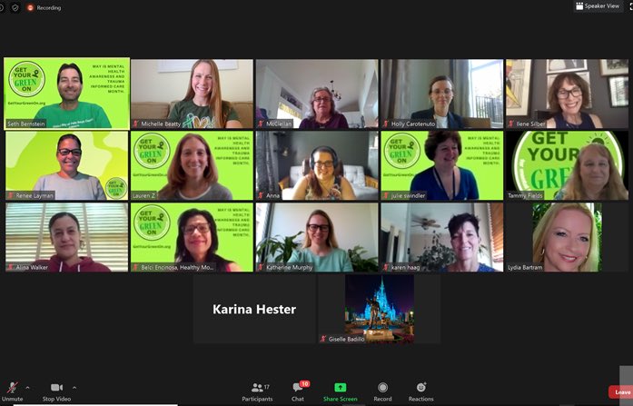 mBeattyPBCSD's tweet photo. Shared SEDNET/ESE updates, listened to other’s updates and finished the @birthto22 Trauma Sensitive Community meeting today with a #GYGO2020 pic! @UnitedWayofPBC @be_pbc #GetYourGreenOn #MentalHealthMattersPBC #MentalHealthAwareness https://t.co/NUjC6BiJic