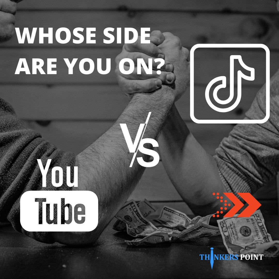 Thinkerspoint_'s tweet photo. YouTube VS. Tiktok - Whose Side Are you on?
@TikTok_IN

Read Our full blog. Just click on the link below 👇

https://t.co/oeJxRezOeQ

#youtubevstiktok #tiktokban #tiktokindia #carryminati #tiktokers #youtuber #cringetiktok #content #thinkerspoint #tiktokdown #YouTube https://t.co/ZmQIAyX3ck