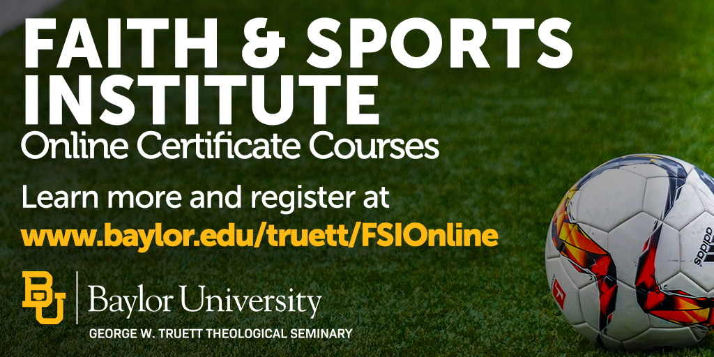 If you're interested in thinking more deeply about sports and Christianity, I'm teaching a couple non-credit classes this summer. No academic prerequisites to enroll.Registration opens on May 25. Courses begin June 29. You can find out more here:  https://www.baylor.edu/truett/index.php?id=963943