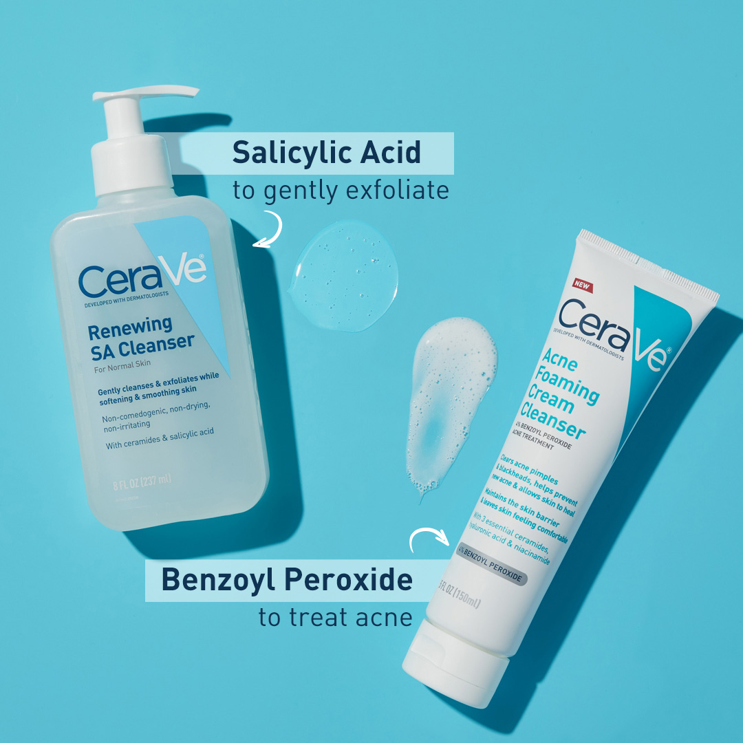 Limpiador acné con peróxido de benzoilo de Cerave Colombia – Larouge  skincare