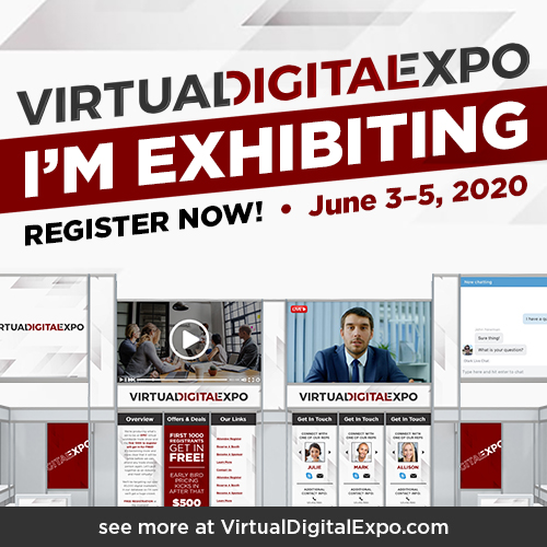 A Worldwide Virtual Online Marketing Trade Show.

It's an opportunity to speak LIVE with our team on the many challenges businesses face today and the solutions we offer.

Learn more: virtualdigitalexpo.com

#digitaladvertising #onlinemarketing #virtualevent
