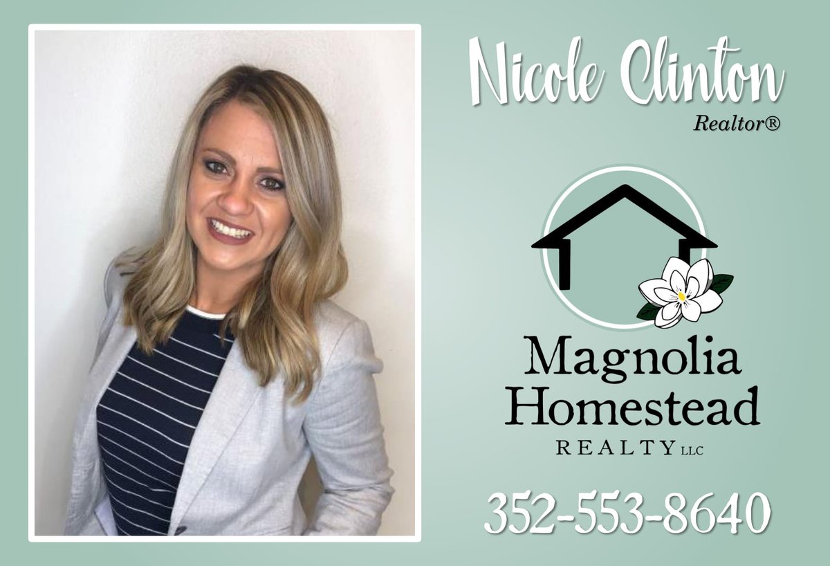 MagnoliaHRealty's tweet photo. Here we grow 🌻 We are pleased to introduce our new agent, Nicole! Welcome to the Magnolia family!

If you or anyone you know has real estate needs, contact her at 352-553-8640 today!
#magnoliahomesteadrealty #realtor #realestate https://t.co/YnXUohG7gr