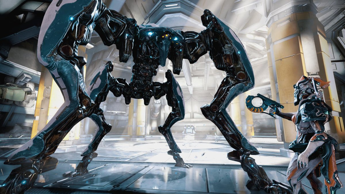 PlayStation's tweet photo. The Deadlock Protocol retools and remasters some of the earliest content from Warframe's rich history. @DigitalExtremes digs into the details: https://t.co/3CHmcFiBQ5 https://t.co/VMo7VGCWMp