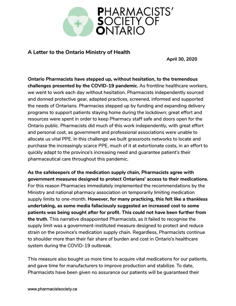 Pharmacists’ Society of Ontario tweet media