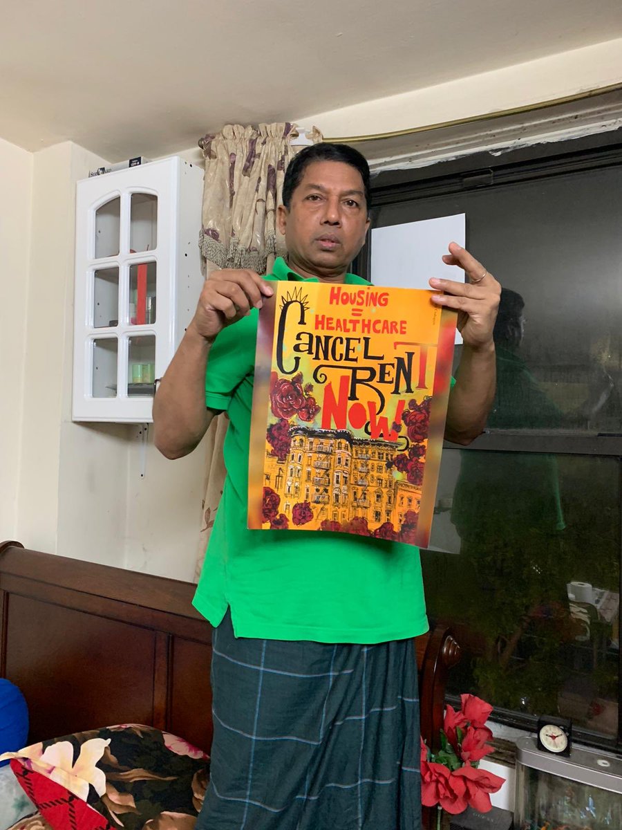 RimaBegumji's tweet photo. Y’all ready for the #lungi protest 🙌🏽 Bangladeshi tenants fighting to #CancelRent #makethempay #HomeGuarantee #btu 🇧🇩 https://t.co/TEpFnfKcp5
