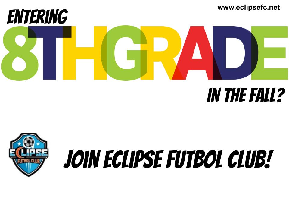 Coach_Boyle's tweet photo. Is your player looking for a team and entering the 8th grade this fall? Then join Eclipse FC! Visit https://t.co/gKfHSWScJ6 to register your player! #ThisIsEclipse https://t.co/HBrUFDPeaH