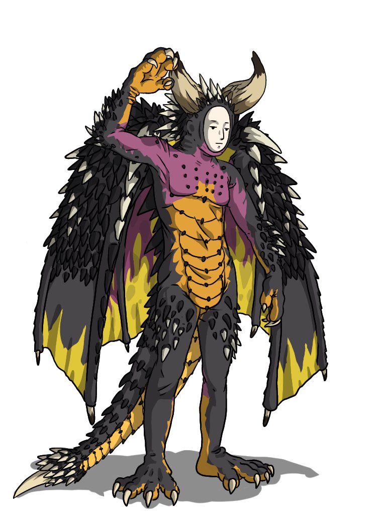 ネルギガンテ擬人化 リメイク タカとん イラスト 月の上放送局 のイラスト