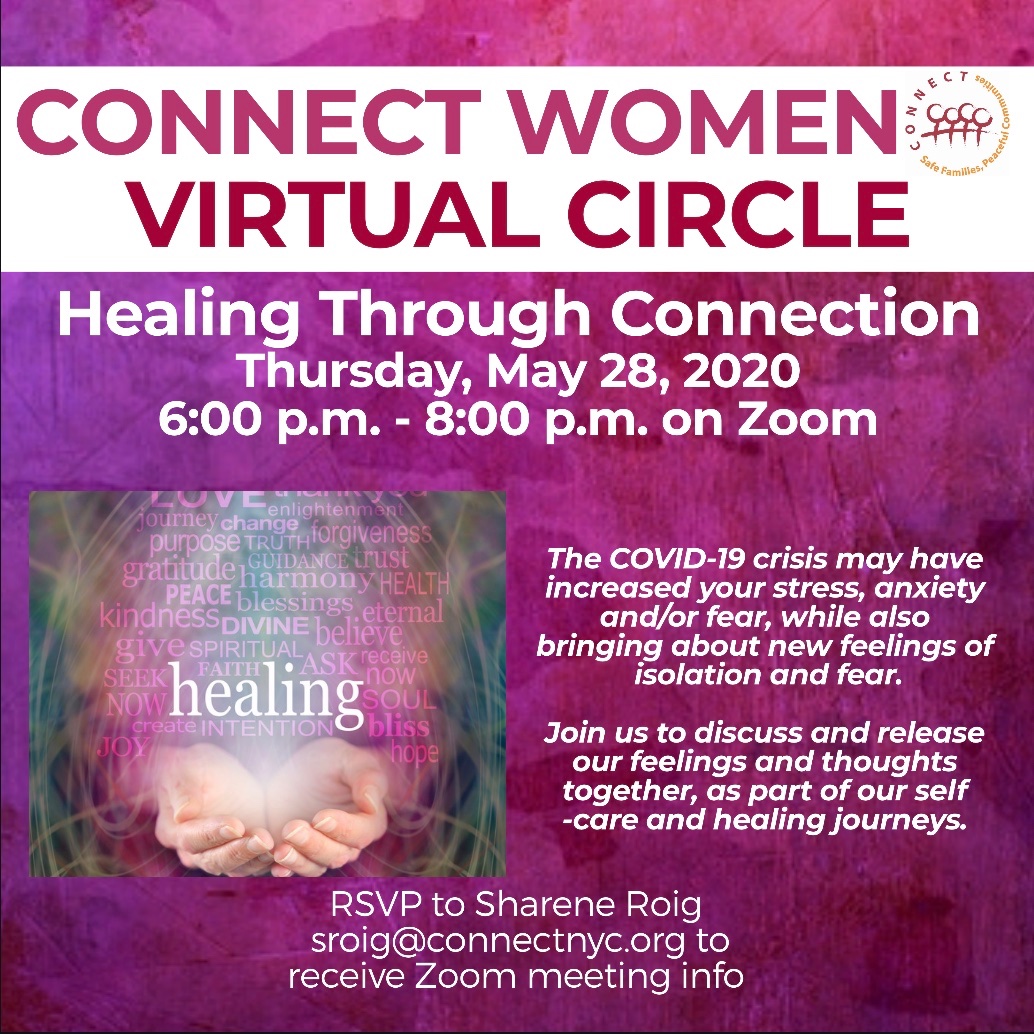 CONNECT_NYC's tweet photo. Join us for our Women’s Virtual Circle next Thursday at 6PM. RSVP to sroig@connectnyc.org. #StillCONNECTedNYC https://t.co/8yk5dSs3S1