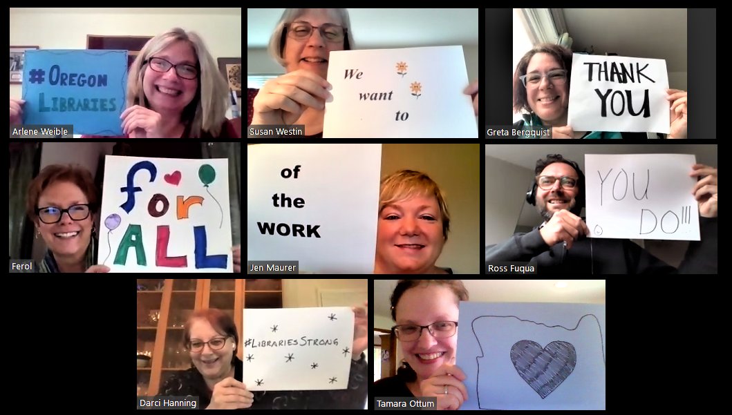statelibraryor's tweet image. #OregonLibraries We want to thank you for all of the work you do!! #LibrariesStrong ❤️ Library Support and Development Services Division