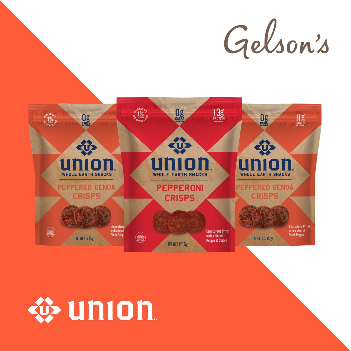 eatunion's tweet photo. Thrilled to share that our Charcuterie Crisps are now available at @gelsonsmarkets — Unite &amp; Ignite! https://t.co/qFVQRPYwWC