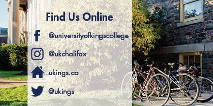 As of June 1, we will no longer be posting to this account. To stay up to date on all things King’s, follow us at <a href="/ukings/">U of King's College</a>!