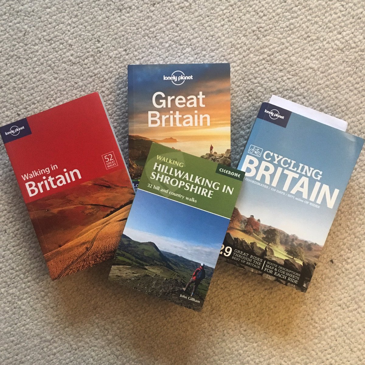 nicdav's tweet photo. Making the most of the #coronavirus #lockdown in planning little #staycations around where we live whilst we wait until we can actually #travel @lonelyplanet @ciceronepress ✈️🚲 🥾🗺🎒☀️
#walking #cycling #localadventures #staycation #exploreyourcounty #shropshire #cheshire https://t.co/GjSzvyXZJd