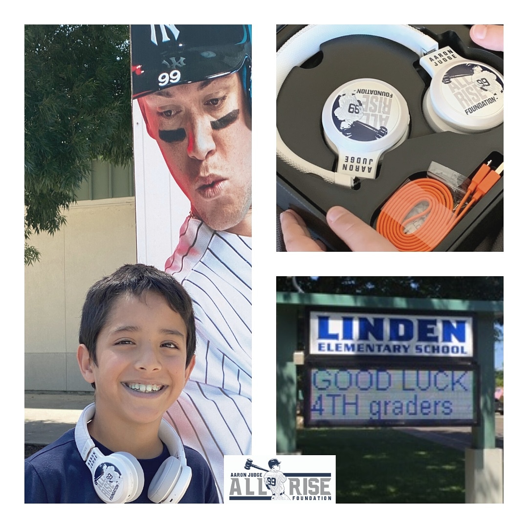 AllRiseOfficial's tweet photo. On Wednesday, #ALLRISE partnered with @jblaudio to distribute headphones to the 4th grade students transitioning to middle school in the Linden Unified School district. These headphones will help these kids read without distractions. Thanks @jblaudio! #givingback #allrisetoread https://t.co/H9RgH5IXn0