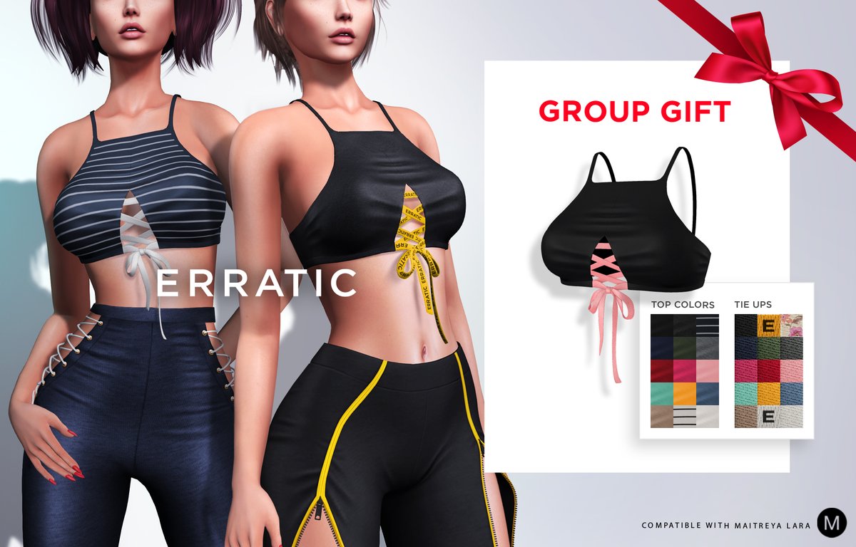 erratic_sl's tweet photo. GROUP GIFT <3
Thank you very much for the continuous support <3
For my beloved group members ONLY! Make sure your tag is active.
Mainstore:
https://t.co/sLLxrJYuU3
LIKE and SHARE <3
#erraticstore #erraticsl #secondlife #secondlifemesh #secondlifeavi #sl #secondlifeinstagram https://t.co/lvk5TtUFgu