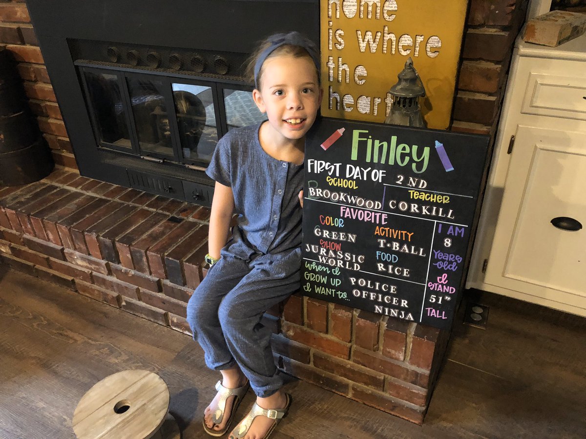 First to last day of 2nd grade! Thank you @CorkillsClass for a wonderful year of growth in confidence and height! 🎉❤️🥳